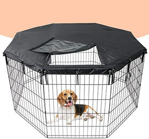 lot 22753 image: Aliparr Pet Playpen Cover, Black (See Description)