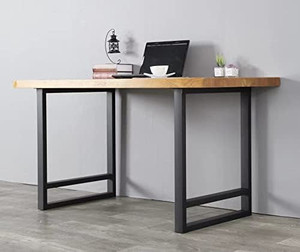 lot 23036 image: SSS Furniture Metal Heavy Duty Square Tube Iron Desk Legs  (Set of 2)