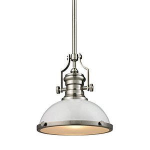 lot 23050 image: Elk Lighting Ceiling Pendant Light Fixture, White