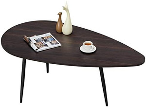 lot 23054 image: SAYGOER Oval Coffee Table, Dark Brown