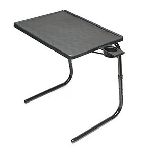 lot 23080 image: Table Mate II Folding TV Tray Table, Black