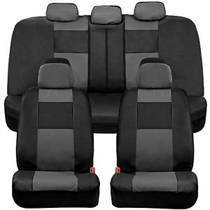 lot 23512 image: BDK Croc Skin Faux Leather Car Seat Covers, Gray (Retails $40) (See Description)