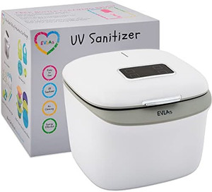 lot 23514 image: EVLAs UV Light Sanitizer Box, White (Retails $100)