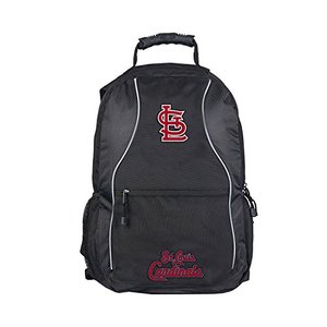 lot 23523 image: MLB St. Louis Cardinals Phenom Backpack, Black and Red (19 x 12 x 8) (Retails $40)