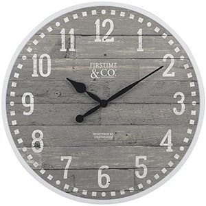 lot 23524 image: FirsTime & Co. Arlo Gray Wall Clock, Light Grey and White (20) (Retails $27)