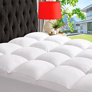 lot 23532 image: ABENE Extra Thick Cooling Mattress Topper (Queen)