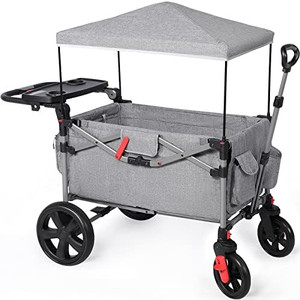lot 23541 image: EVER ADVANCED Foldable Wagon with Removable Canopy