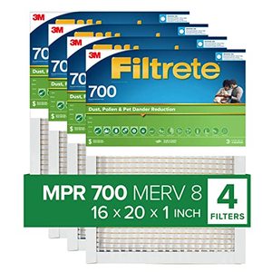 lot 27354 image: Filtrete AC Furnace Air Filter  (4 Pack)  (16 x 20 x1)
