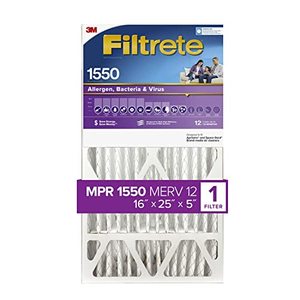 lot 27363 image: Filtrete AC Furnace Air Filter (1ct) (16 x 25 x 5)