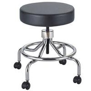 lot 27365 image: Safco Products Rolling Lab Stool, Black