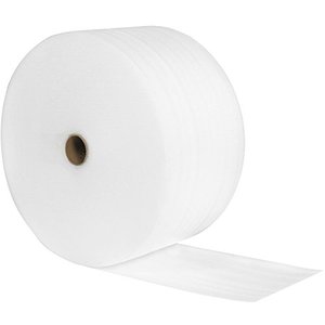lot 27375 image: Aviditi Polyethylene UPSable Perforated Air Foam Roll, White (350 L x 12 W x 18 H)
