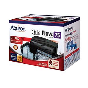lot 61621 image: Aqueon QuietFlow 75 LED PRO Aquarium Fish Tank Power Filter