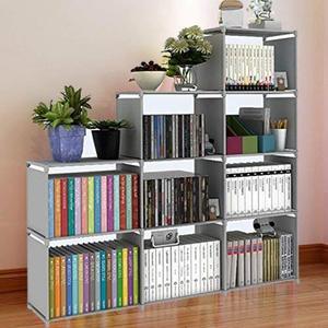 lot 61622 image: Hosmat 9-Cube DIY Childrens Adjustable Folding Storage Shelves Unit (30)