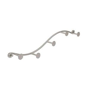 lot 61623 image: Spectrum Diversified Sweep Wall Single Rack, Satin Nickel