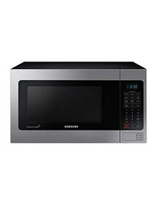 lot 63622 image: Samsung Electronics Countertop Grill Microwave, Black with Mirror Finish (1.1 cu ft)