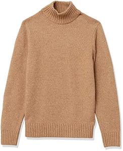 lot 63624 image: Amazon Essentials Mens Long-Sleeve Soft Touch Turtleneck Sweater, Camel  (Med)