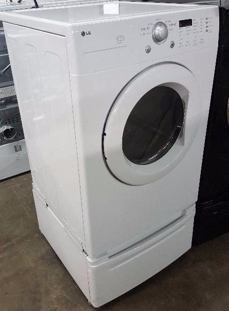 lot 7 image: LG Front Load dryer with storage below