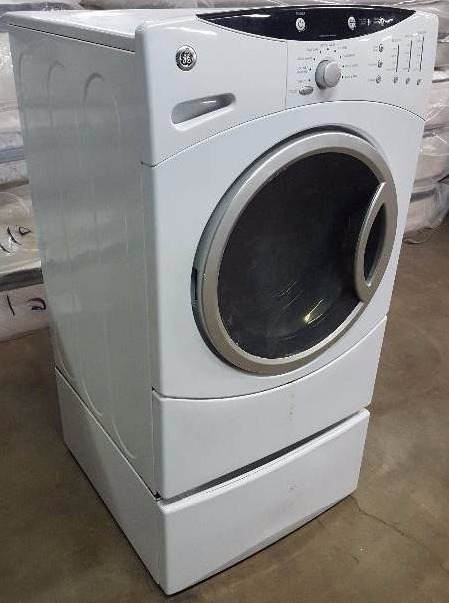 lot 175 image: LG Front load washing machine with storage bin on bottom