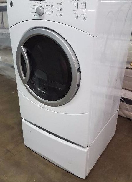 lot 176 image: LG Front load Dryer with storage bin on bottom