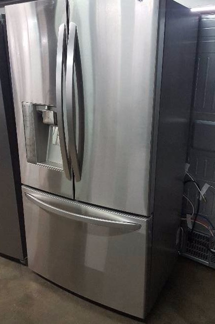 lot 185 image: LG LFX25991ST 24.5 Cu. Ft. Counter-Depth French Door Refrigerator