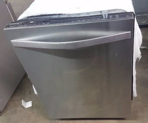 lot 203 image: Whirlpool stainless front and inside dishwasher