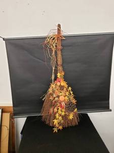 lot 8290 image: fall broom decor
