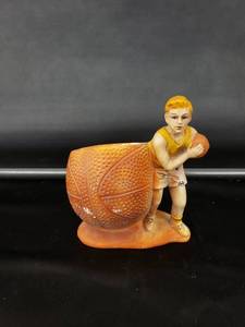 lot 8342 image: signed basketball planter