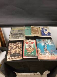 lot 8368 image: l9t of sports themed books