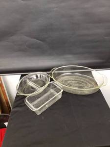 lot 8399 image: lot of glass casseroles