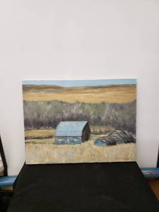 lot 8494 image: signed barn painting