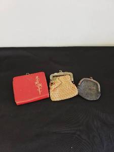 lot 8573 image: set 3 old coin purses