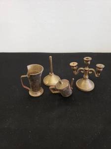 lot 8575 image: lot of mini brass items