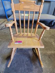 lot 39679 image: Toddler Wooden Rocker