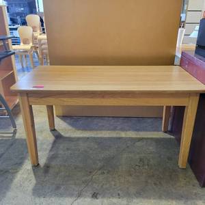 lot 39697 image: 4ft Wooden Childrens Dinner Table