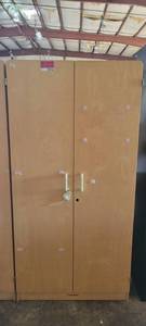 lot 39706 image: Lakeshore Wooden Storage Cabinet W Shelving