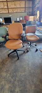 lot 39830 image: Lot of 3 HON Orange Office Chairs