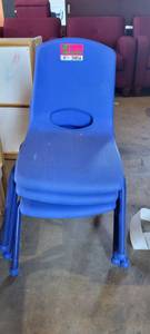 lot 39856 image: Lot of 3 Royal Blue Childrens Size Chairs