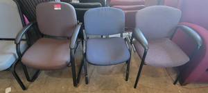 lot 39901 image: Lot 3 Assorted Armed Waiting Room Chairs
