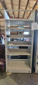 lot 39948 image: Double Sided Metal Shelf
