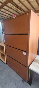 lot 39953 image: Brown 4-Drawer Filing Cabinet