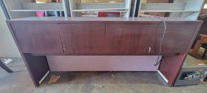 lot 39966 image: Wooden 78in Office Desk Hutch