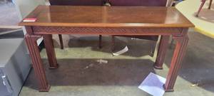 lot 39968 image: 4ft Wooden Accent Table