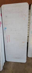 lot 45344 image: 6ft Lifetime White Foldable Table