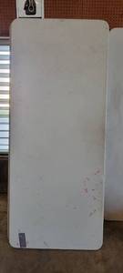 lot 45347 image: 6ft White Foldable Table