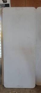 lot 45358 image: 6ft White Foldable Table