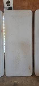 lot 45359 image: 6ft White Foldable Table