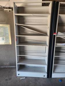 lot 45402 image: Gray Metal Shelving&nbsp