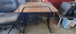 lot 39919 image: 3ft Dark Brown Computer Desk