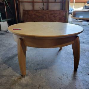 lot 39692 image: Childrens Round Wooden Table