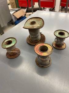 lot 9503 image: 4 rolls old solder